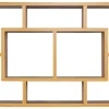 Wandregal buche lackiert Nachbildung B/H/T: ca. 85x47,5x16 cm