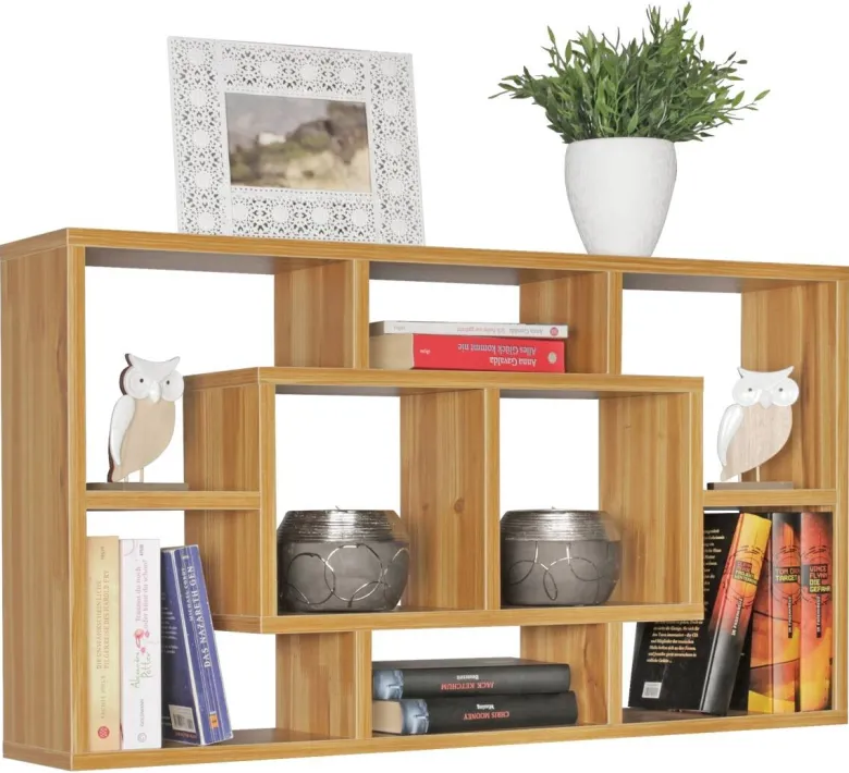 Wandregal buche lackiert Nachbildung B/H/T: ca. 85x47,5x16 cm