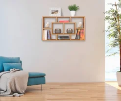 Wandregal buche lackiert Nachbildung B/H/T: ca. 85x47,5x16 cm