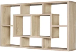 Wandregal Eiche Sonoma Nachbildung B/H/T: ca. 85x47,5x16 cm