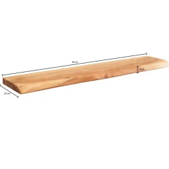 Wandregal natur B/H/T: ca. 80x4x25 cm