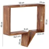 Wandregal natur B/H/T: ca. 50x49x13 cm