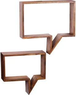 Wandregal natur B/H/T: ca. 50x49x13 cm