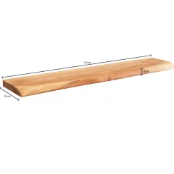 Wandregal natur B/T: ca. 115x25 cm