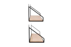 Wandregal Sabrina schwarz B/H/T: ca. 30x13x11 cm