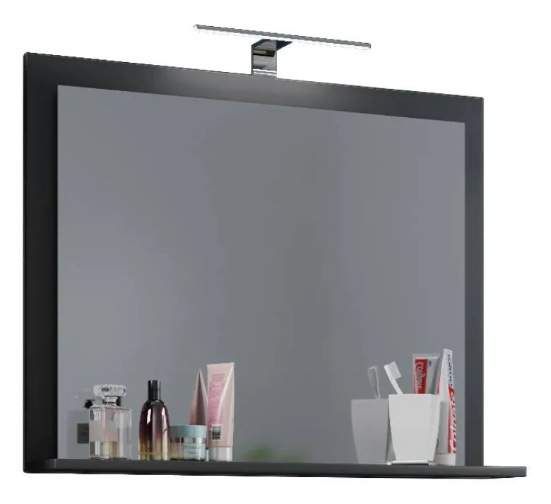Wandspiegel Lendas anthrazit Holzwerkstoff B/H/T: ca. 60x65x17 cm