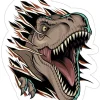 Wandsticker Jurassic B/L: ca. 50x70 cm