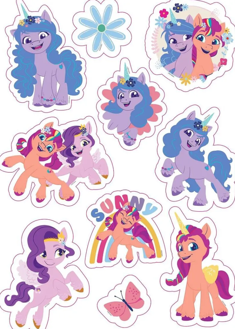 Wandsticker My little pony B/L: ca. 50x70 cm