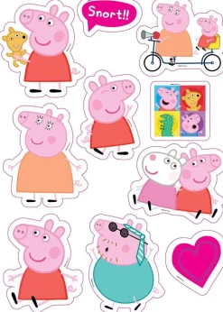 Wandsticker Peppa Pig B/L: ca. 50x70 cm