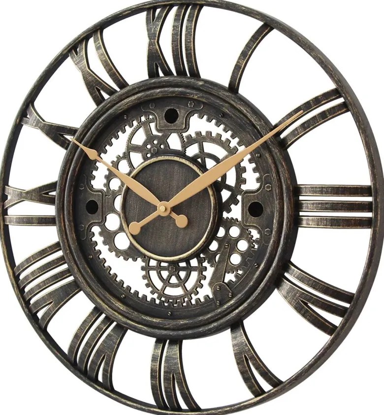 Wanduhr anthrazit T/D: ca. 6x51 cm