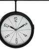 Wanduhr schwarz B/H/L: ca. 33x10x29 cm
