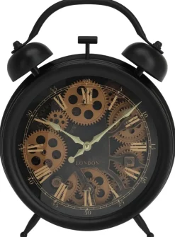 Wanduhr schwarz B/H/L: ca. 42,7x30,5x8,6 cm