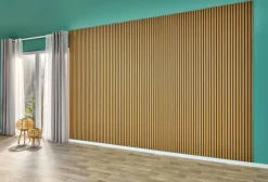 Wand- und Akustikpaneel braun L/B/H: ca. 244x60x1 cm pro Stück