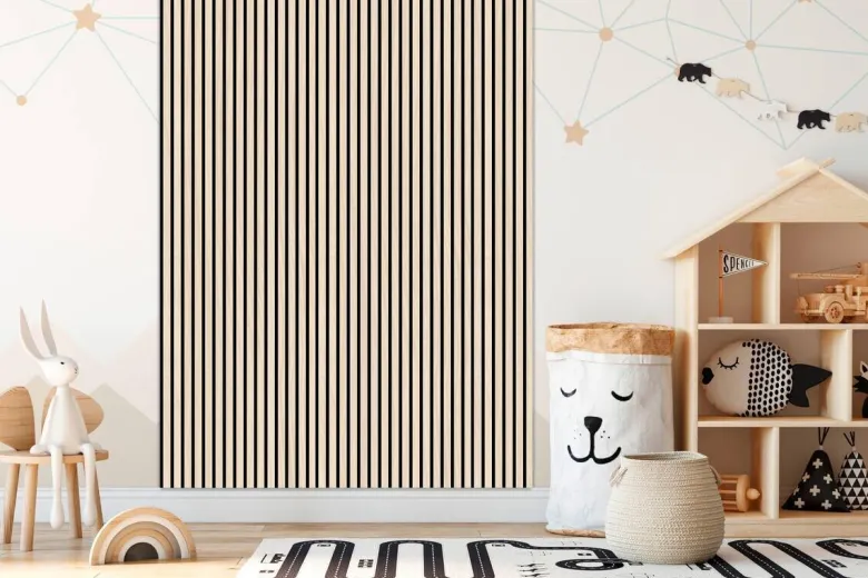 Wand- und Akustikpaneel Eiche L/B/H: ca. 244x60x1 cm pro Stück