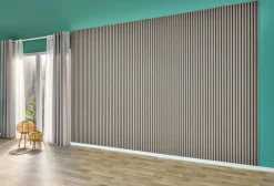 Wand- und Akustikpaneel grau L/B/H: ca. 244x60x1 cm pro Stück