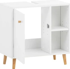 Waschbeckenunterschrank Bjarne weiß matt B/H/T: ca. 60,2x59,3x33,05 cm