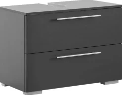 Waschbeckenunterschrank Carlos anthrazit B/H/T: ca. 80,2x59,1x35 cm