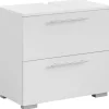 Waschbeckenunterschrank Carlos perlweiß Optik B/H/T: ca. 60,2x59,1x35 cm