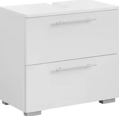 Waschbeckenunterschrank Carlos perlweiß Optik B/H/T: ca. 60,2x59,1x35 cm