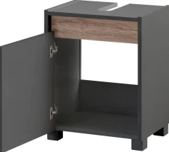 Waschbeckenunterschrank Cosmo anthrazit B/H/T: ca. 41,8x54,6x33 cm