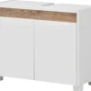 Waschbeckenunterschrank Cosmo perlweiß Optik B/H/T: ca. 80x54,6x33 cm
