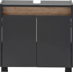 Waschbeckenunterschrank Cosmo anthrazit B/H/T: ca. 56,9x54,6x33 cm