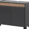 Waschbeckenunterschrank Cosmo anthrazit B/H/T: ca. 80x54,6x33 cm