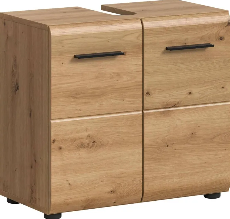 Waschbeckenunterschrank Ice Artisan Oak Nachbildung B/H/T: ca. 60x54x30 cm