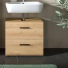 Waschbeckenunterschrank Ice Artisan Oak Nachbildung B/H/T: ca. 60x54x60 cm