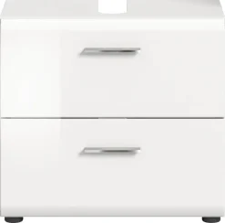 Waschbeckenunterschrank ICE weiß weiß Hochglanz B/H/T: ca. 60x54x32 cm