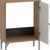 Waschbeckenunterschrank Jesper Eiche Artisan Nachbildung weiß matt B/H/T: ca. 40,3x58,5x32 cm