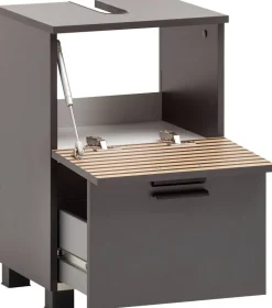 Waschbeckenunterschrank Katta anthrazit B/H/T: ca. 40,2x60,8x35 cm