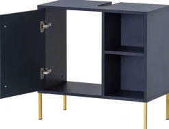 Waschbeckenunterschrank Kent dunkelblau B/H/T: ca. 65,3x63,3x33,1 cm