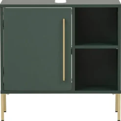 Waschbeckenunterschrank Kent waldgrün B/H/T: ca. 65,3x63,3x33,1 cm