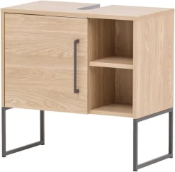 Waschbeckenunterschrank Limone Eiche hell Nachbildung B/H/T: ca. 60,4x59,5x33 cm