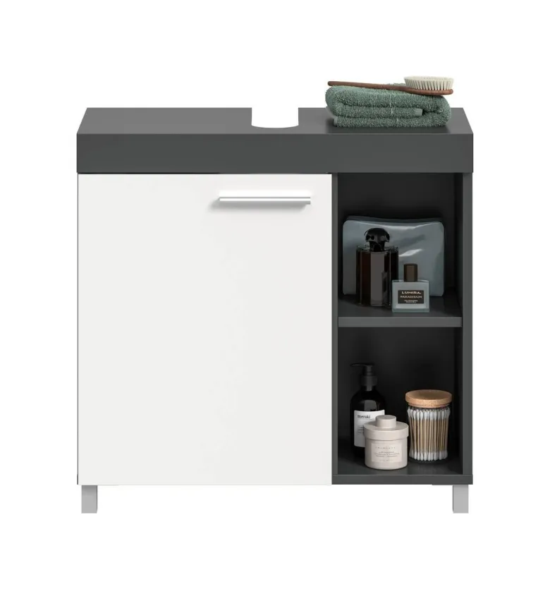 Waschbeckenunterschrank Noah weiß B/H/T: ca. 65x63x31 cm