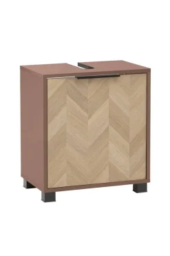 Waschbeckenunterschrank Piazza braun B/H/T: ca. 50,3x56x33 cm