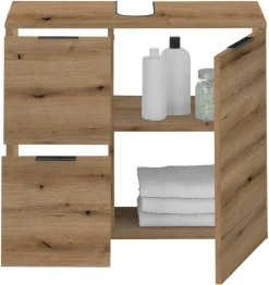 Waschbeckenunterschrank Porto Eiche Evoke Coast Nachbildung B/H/T: ca. 70x60x35 cm
