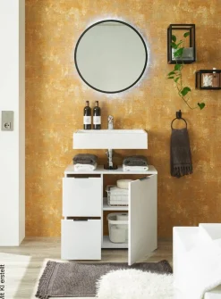 Waschbeckenunterschrank Porto weiß B/H/T: ca. 70x60x35 cm