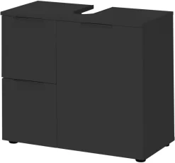 Waschbeckenunterschrank Porto schwarz B/H/T: ca. 70x60x35 cm
