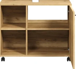 Waschbeckenunterschrank Pure Bliss Eiche Evoke Oak Nachbildung schwarz B/H/T: ca. 80x64x42 cm