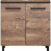 Waschbeckenunterschrank Quickset 374 Eiche Ribeck Nachbildung B/H/T: ca. 60x53x33 cm