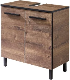 Waschbeckenunterschrank Quickset 374 Eiche Ribeck Nachbildung B/H/T: ca. 60x53x33 cm
