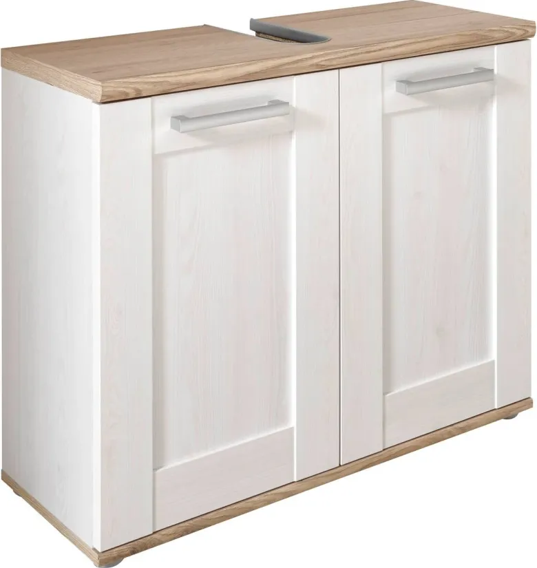 Waschbeckenunterschrank Romance Sibiu Lärche Nachbildung Eiche San-Remo Nachbildung B/H/T: ca. 80x66x32 cm