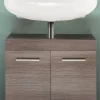Waschbeckenunterschrank Runner Rauchsilber Nachbildung B/H/T: ca. 58x57x31 cm