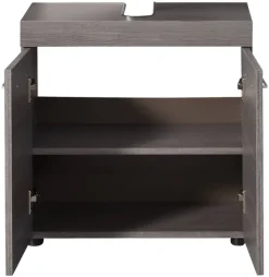 Waschbeckenunterschrank Runner Rauchsilber Nachbildung B/H/T: ca. 58x57x31 cm