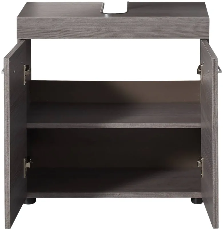 Waschbeckenunterschrank Runner Rauchsilber Nachbildung B/H/T: ca. 58x57x31 cm