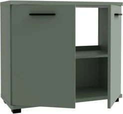 Waschbeckenunterschrank salbei B/H/T: ca. 70x62x29 cm
