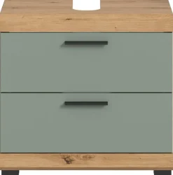 Waschbeckenunterschrank Scout Eiche Artisan Nachbildung salbei Nachbildung B/H/T: ca. 60x56x37 cm