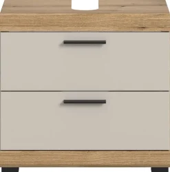 Waschbeckenunterschrank Scout Evoke Oak Nachbildung Kaschmirgrau Nachbildung B/H/T: ca. 60x56x34 cm